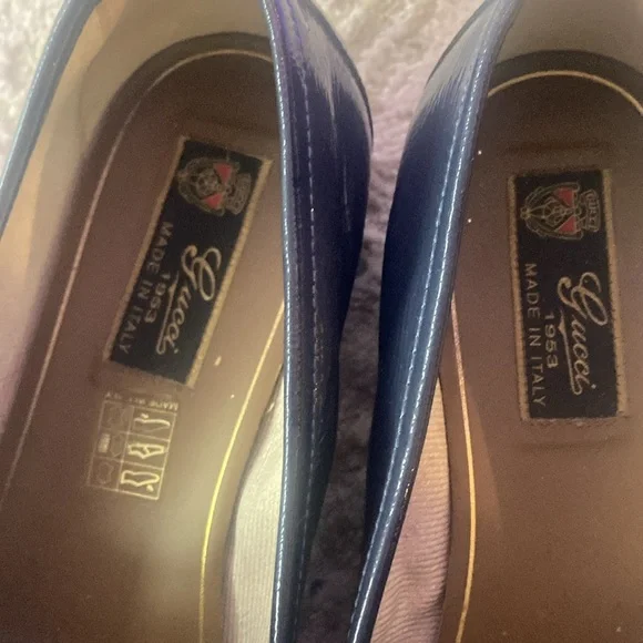 Gucci dress shoes blue 41 1/2 Loafers